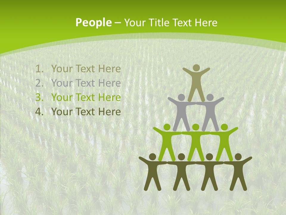 Rows Lush Earth PowerPoint Template