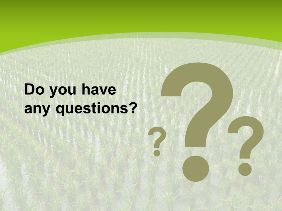 Rows Lush Earth PowerPoint Template