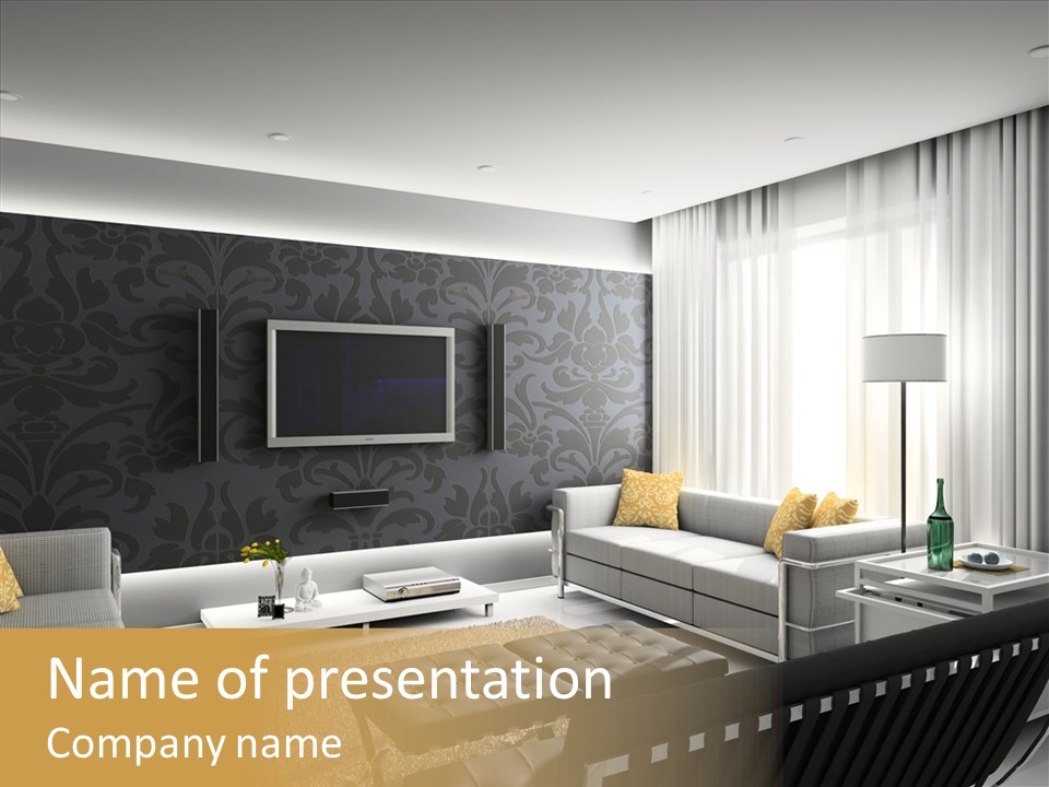 Residential Home Mansion PowerPoint Template