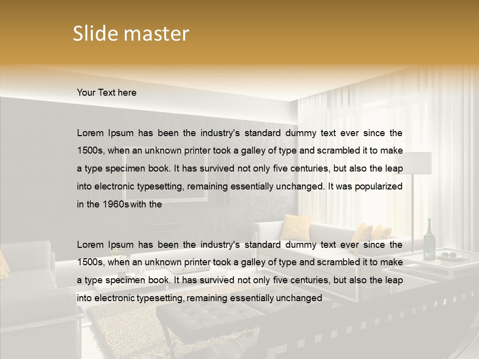 Residential Home Mansion PowerPoint Template