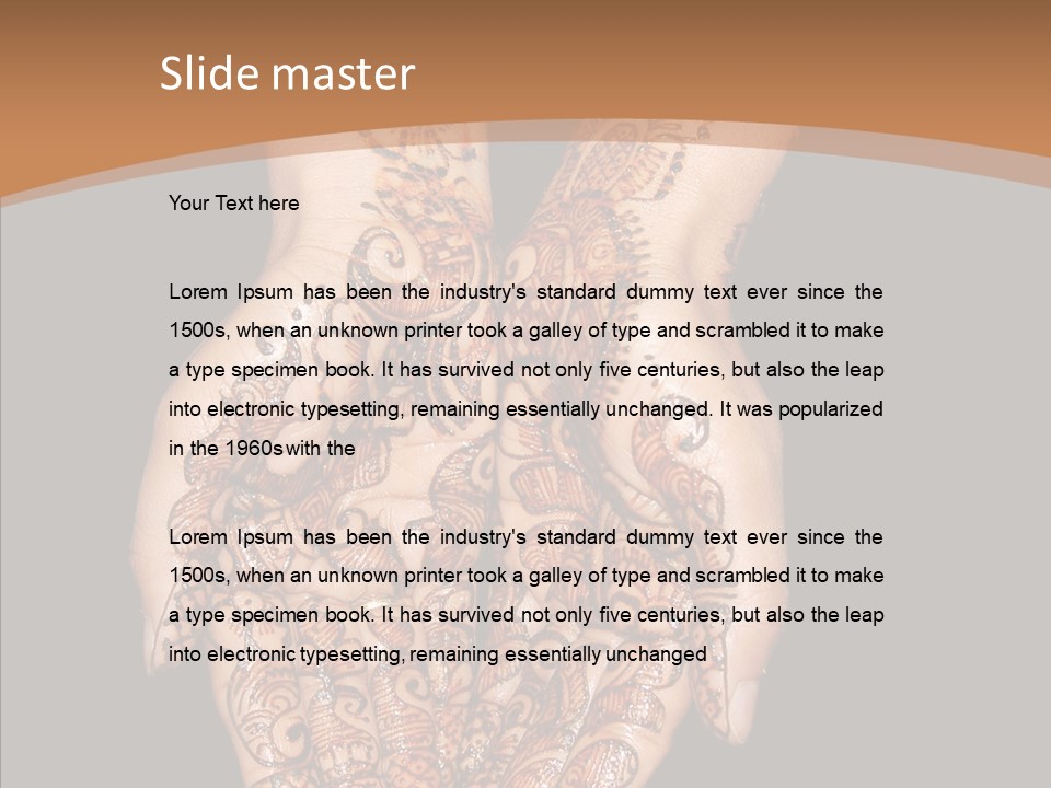Mehandi Colorant Special PowerPoint Template