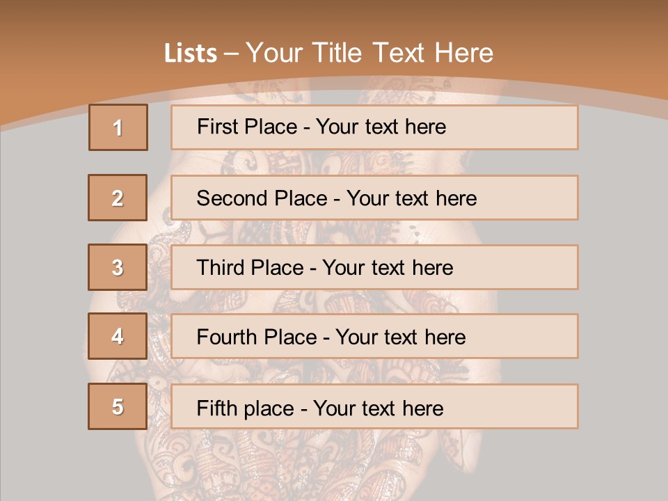 Mehandi Colorant Special PowerPoint Template