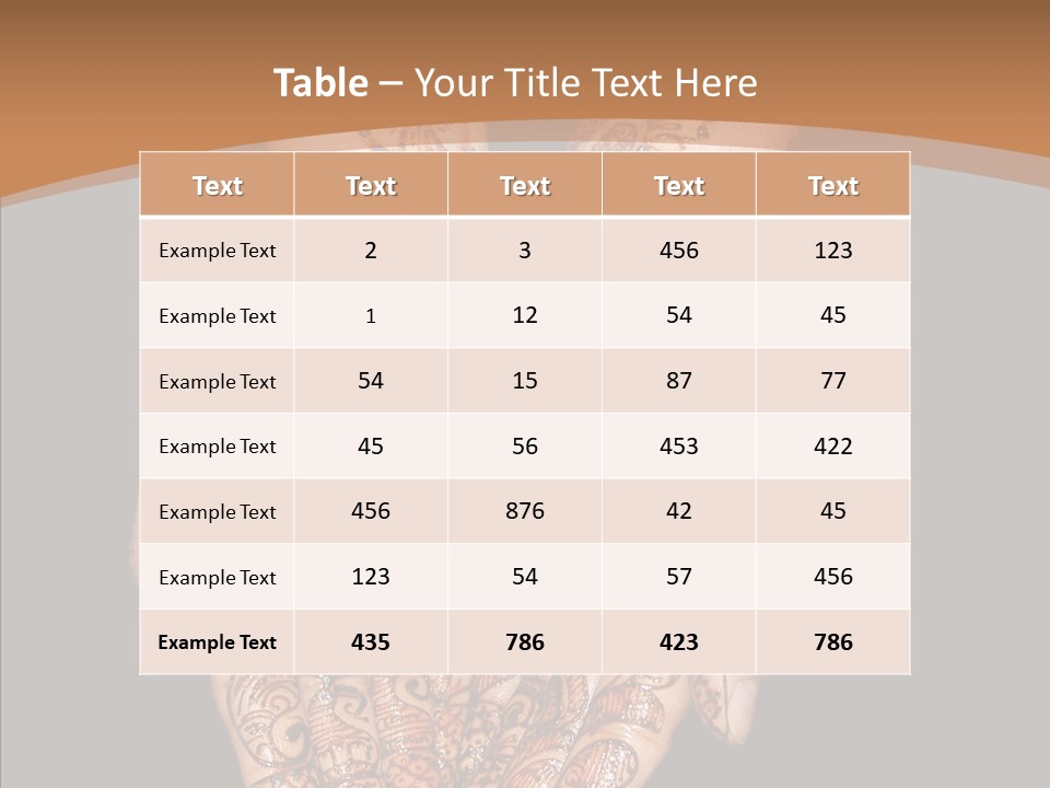 Mehandi Colorant Special PowerPoint Template