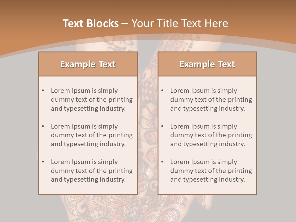 Mehandi Colorant Special PowerPoint Template