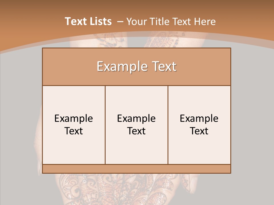Mehandi Colorant Special PowerPoint Template
