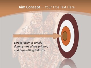 Mehandi Colorant Special PowerPoint Template