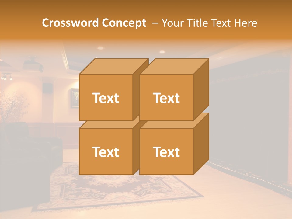 Curtain Brown Entertainment PowerPoint Template