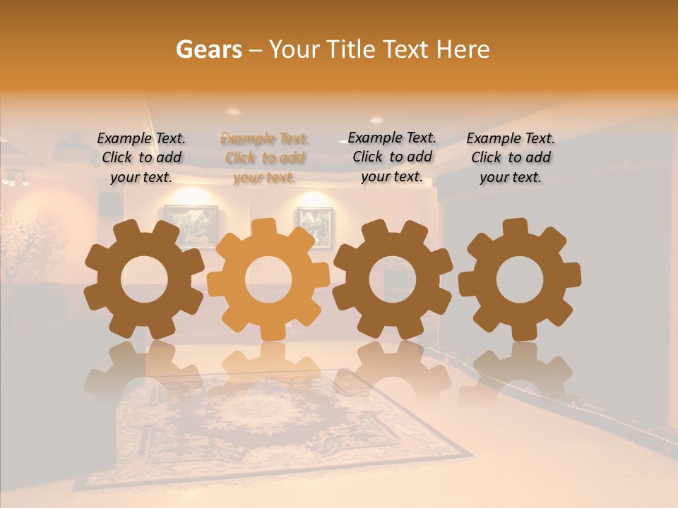 Curtain Brown Entertainment PowerPoint Template