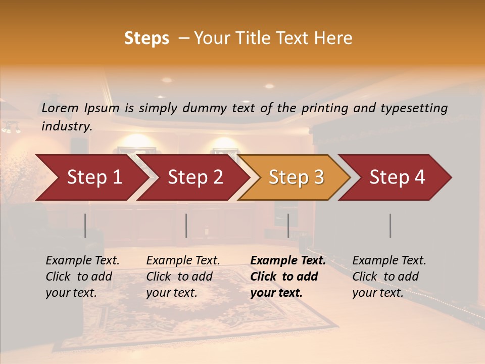 Curtain Brown Entertainment PowerPoint Template