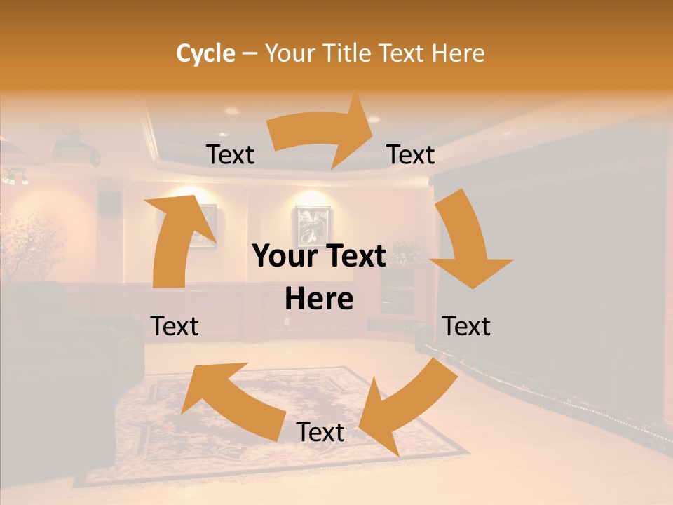 Curtain Brown Entertainment PowerPoint Template