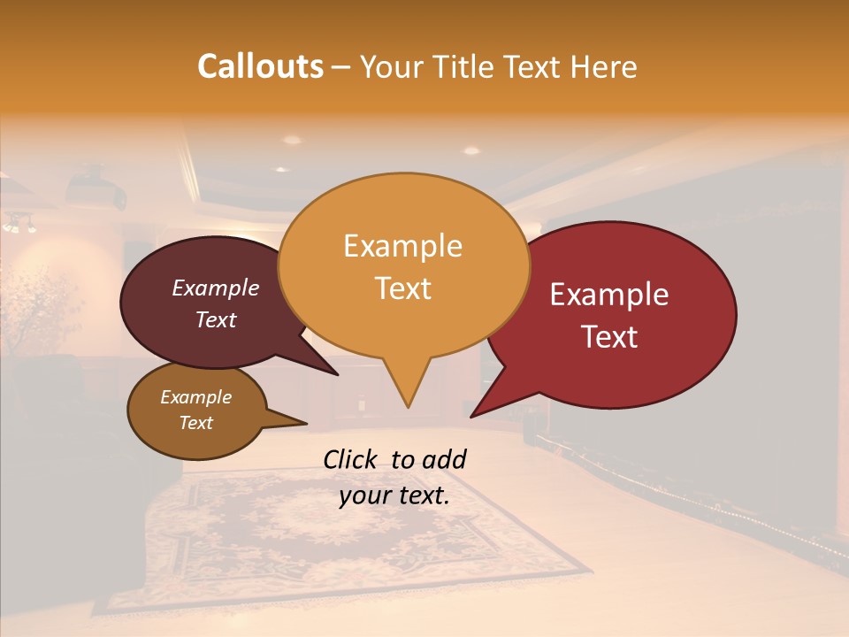 Curtain Brown Entertainment PowerPoint Template