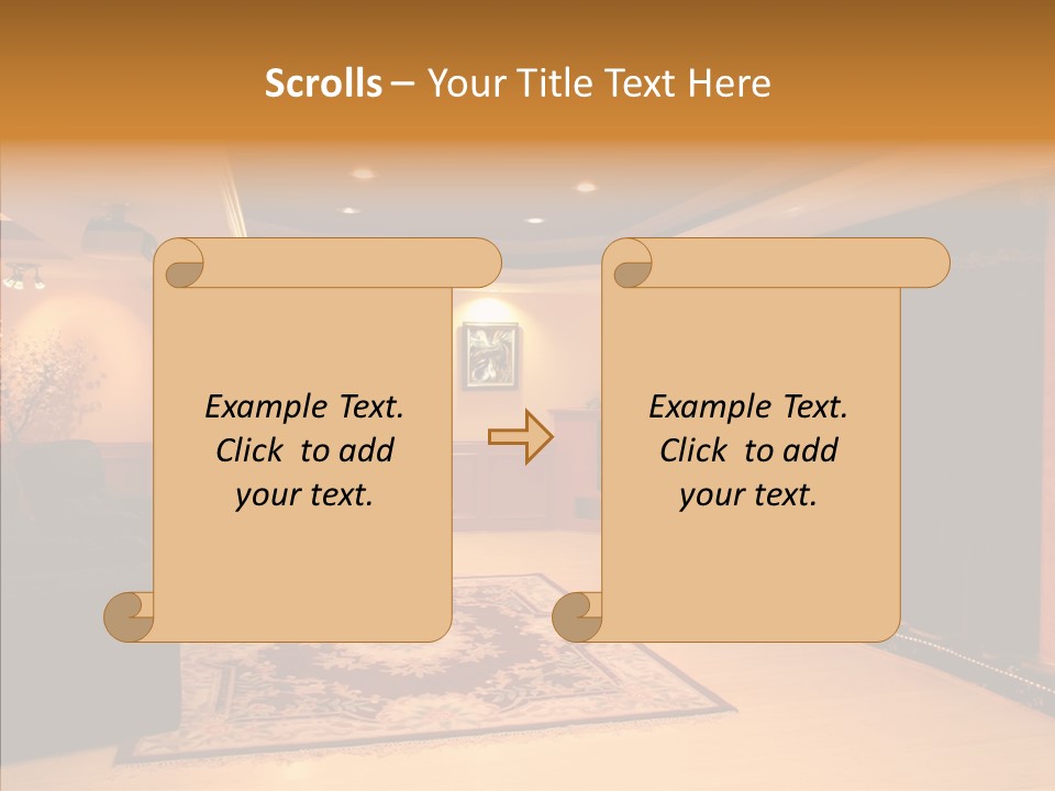 Curtain Brown Entertainment PowerPoint Template