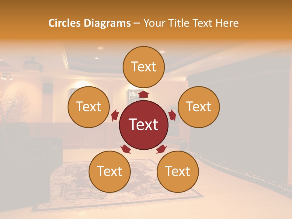 Curtain Brown Entertainment PowerPoint Template