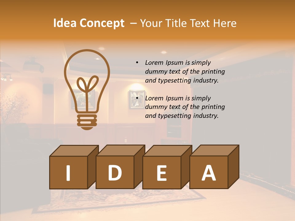 Curtain Brown Entertainment PowerPoint Template