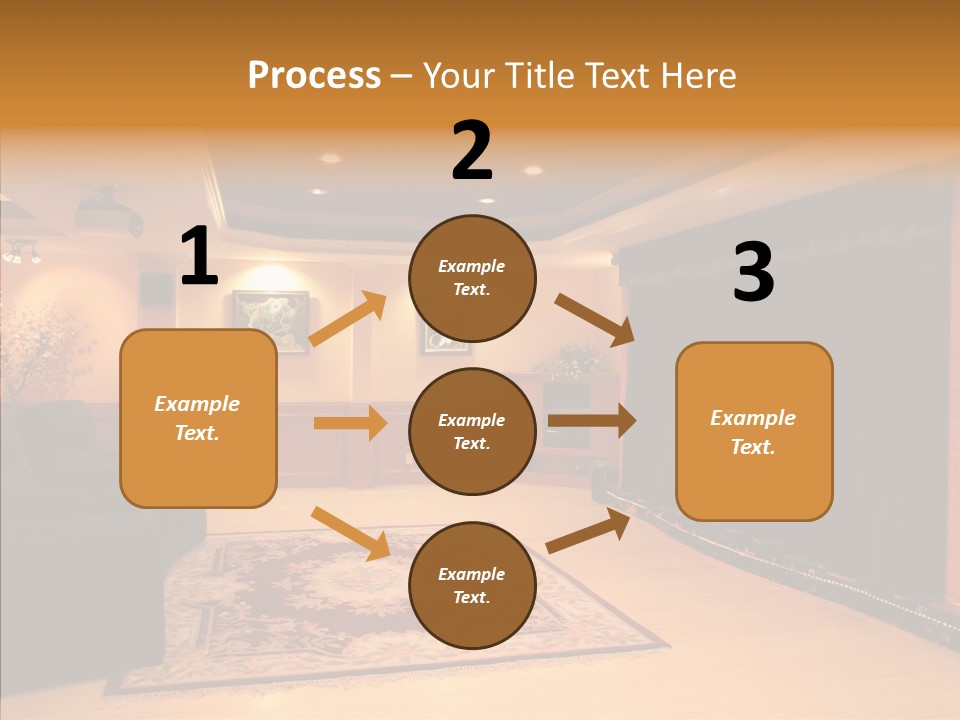 Curtain Brown Entertainment PowerPoint Template