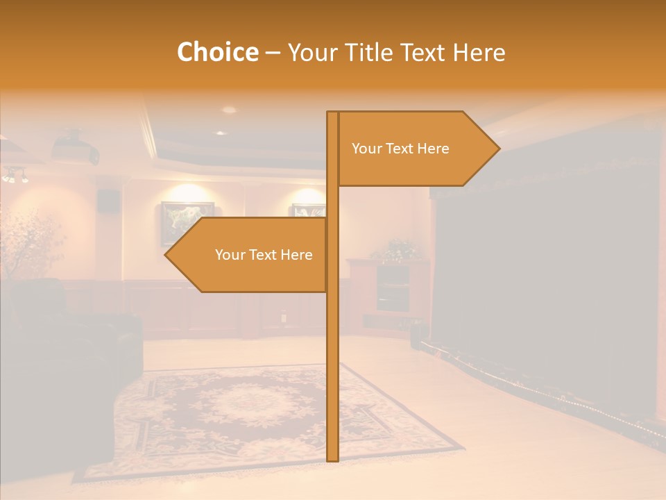 Curtain Brown Entertainment PowerPoint Template