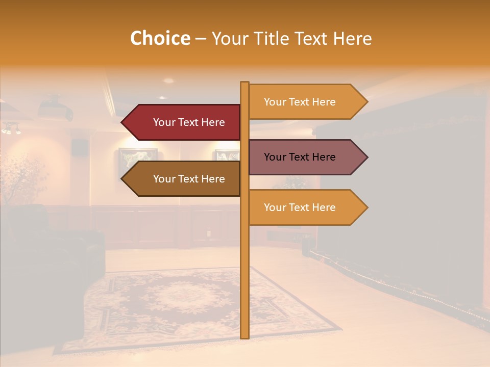 Curtain Brown Entertainment PowerPoint Template