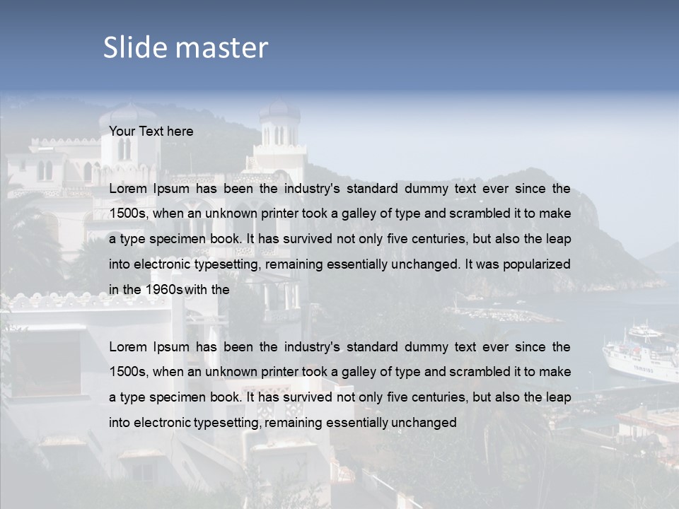 Sea Ocean Italian PowerPoint Template