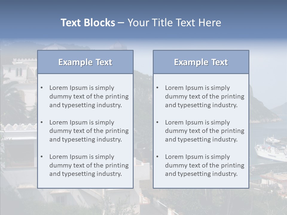 Sea Ocean Italian PowerPoint Template