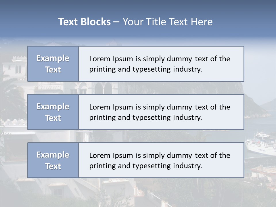Sea Ocean Italian PowerPoint Template