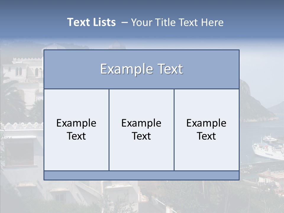 Sea Ocean Italian PowerPoint Template