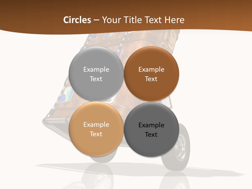 Traveler Rendered Bag PowerPoint Template