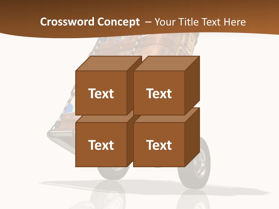 Traveler Rendered Bag PowerPoint Template