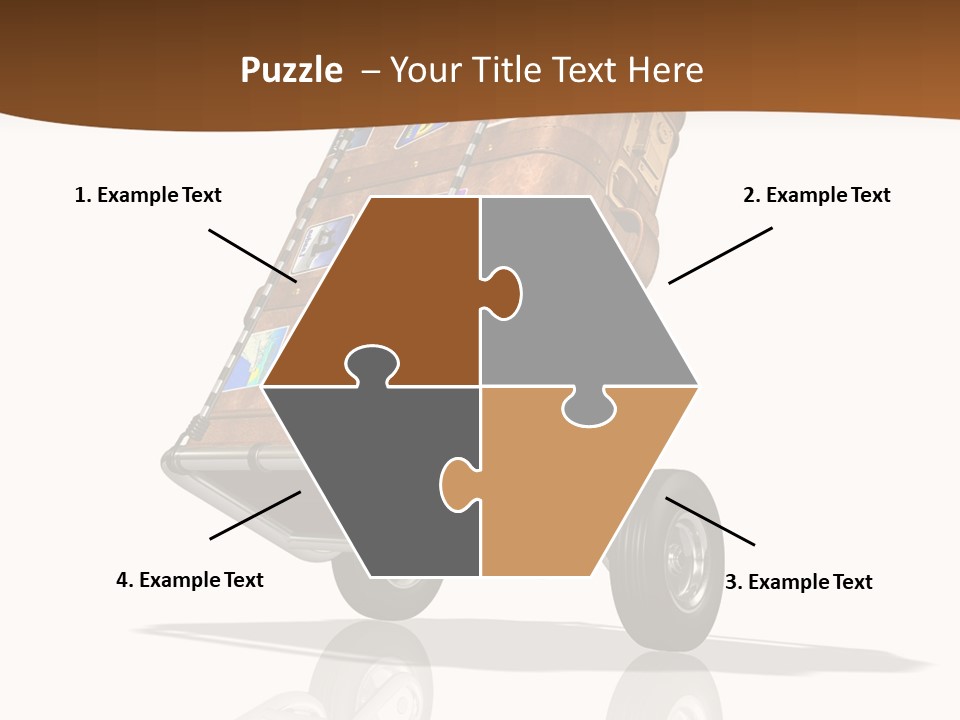 Traveler Rendered Bag PowerPoint Template