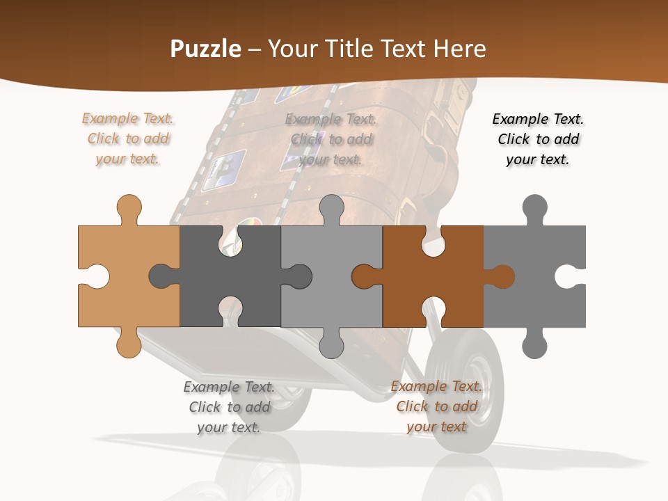 Traveler Rendered Bag PowerPoint Template