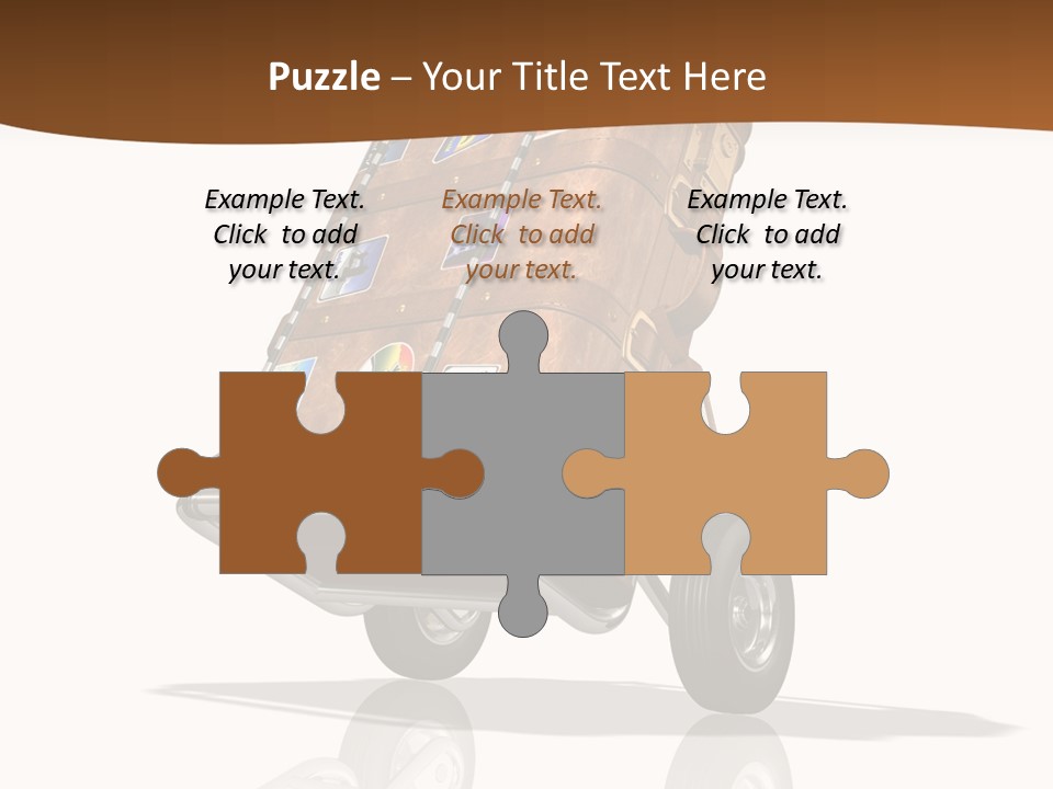 Traveler Rendered Bag PowerPoint Template