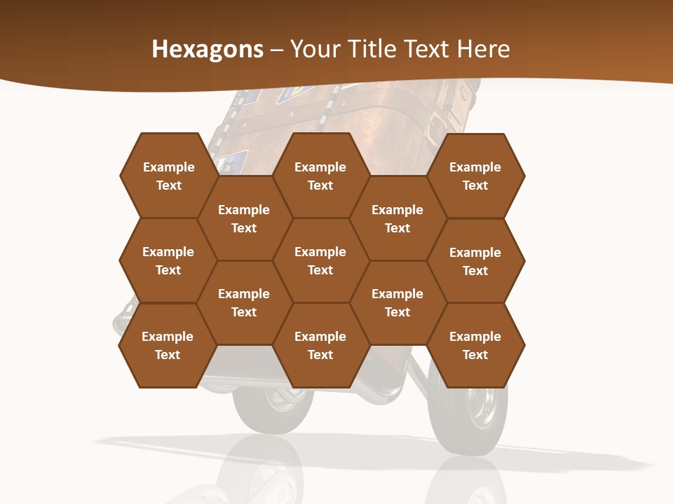 Traveler Rendered Bag PowerPoint Template