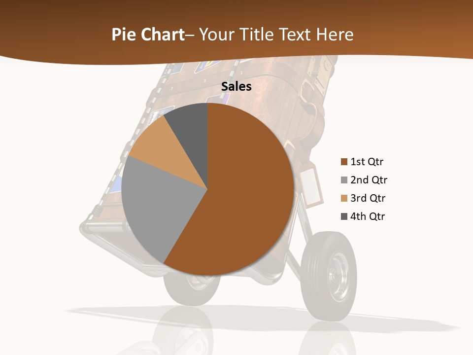 Traveler Rendered Bag PowerPoint Template