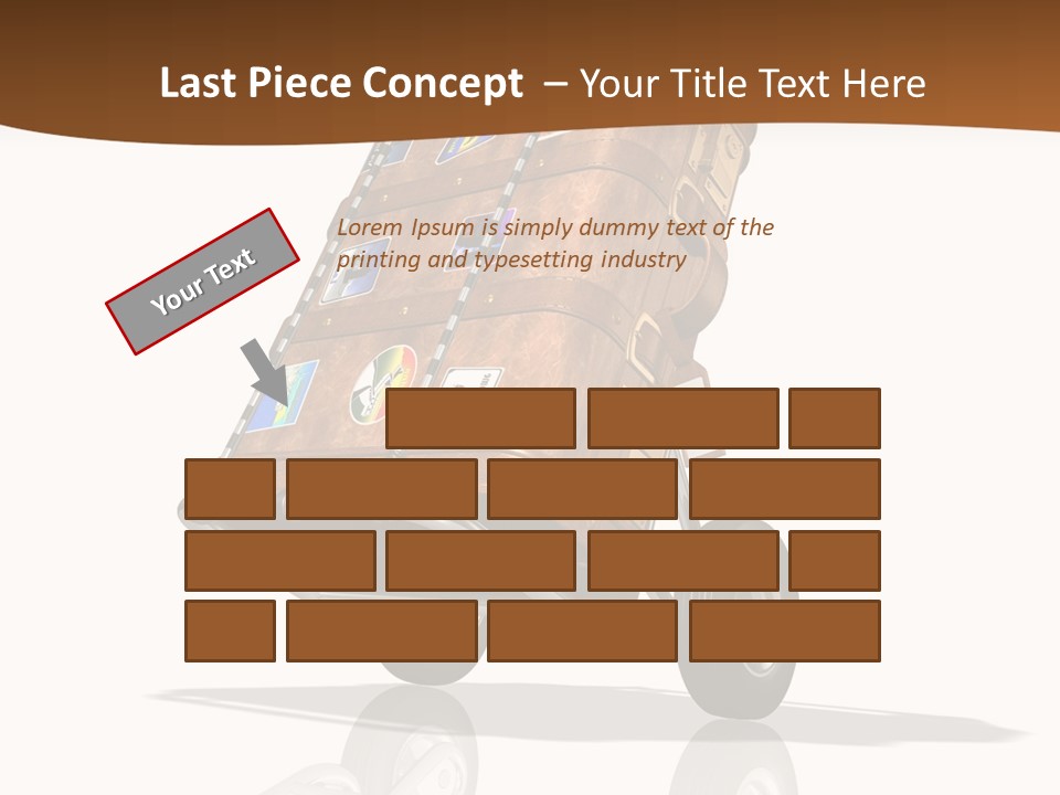 Traveler Rendered Bag PowerPoint Template