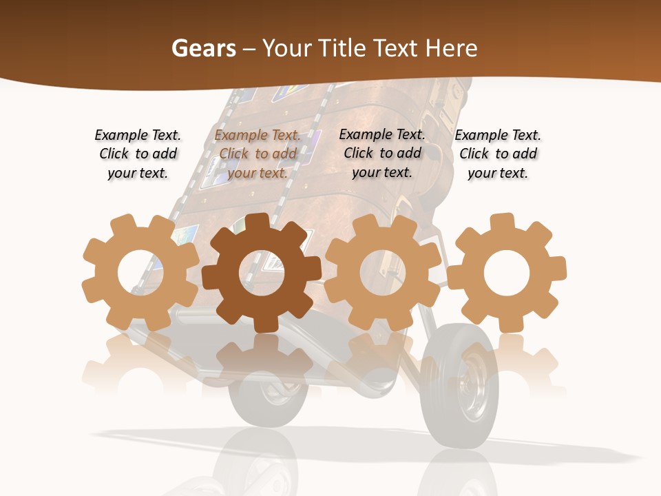 Traveler Rendered Bag PowerPoint Template