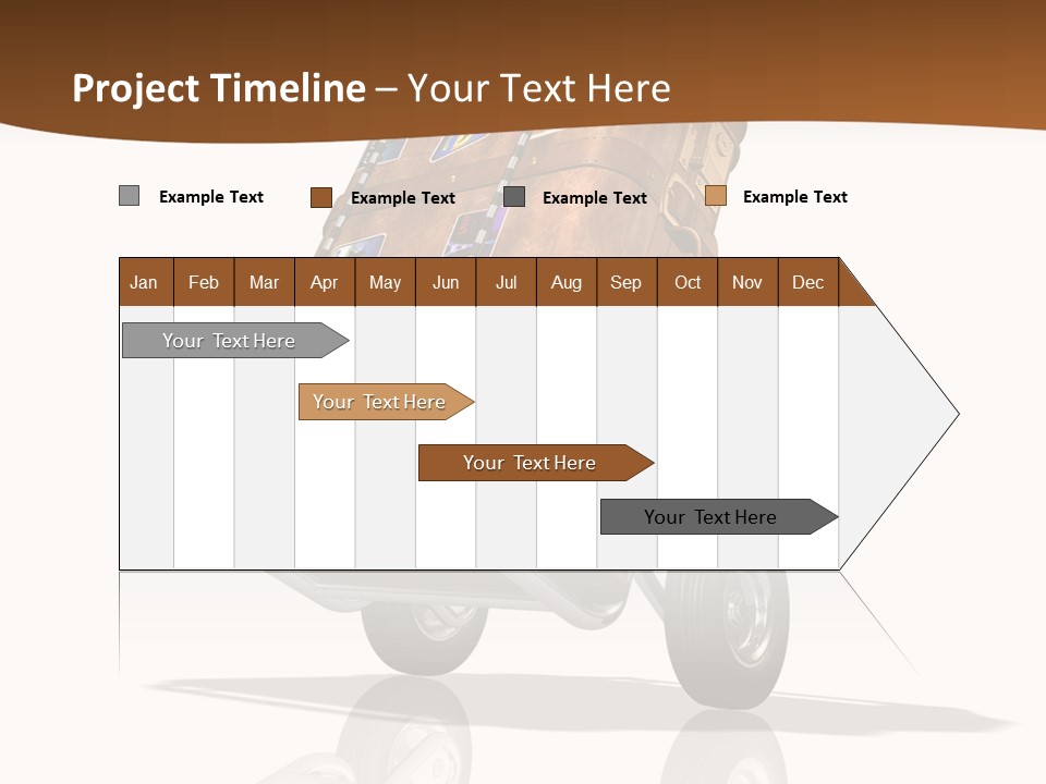 Traveler Rendered Bag PowerPoint Template