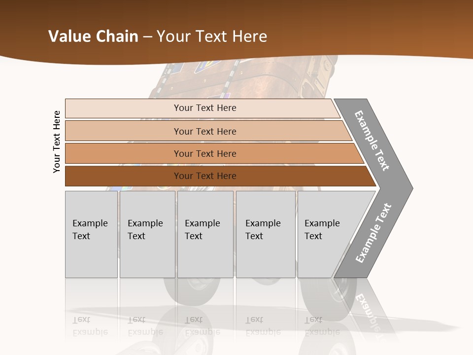 Traveler Rendered Bag PowerPoint Template
