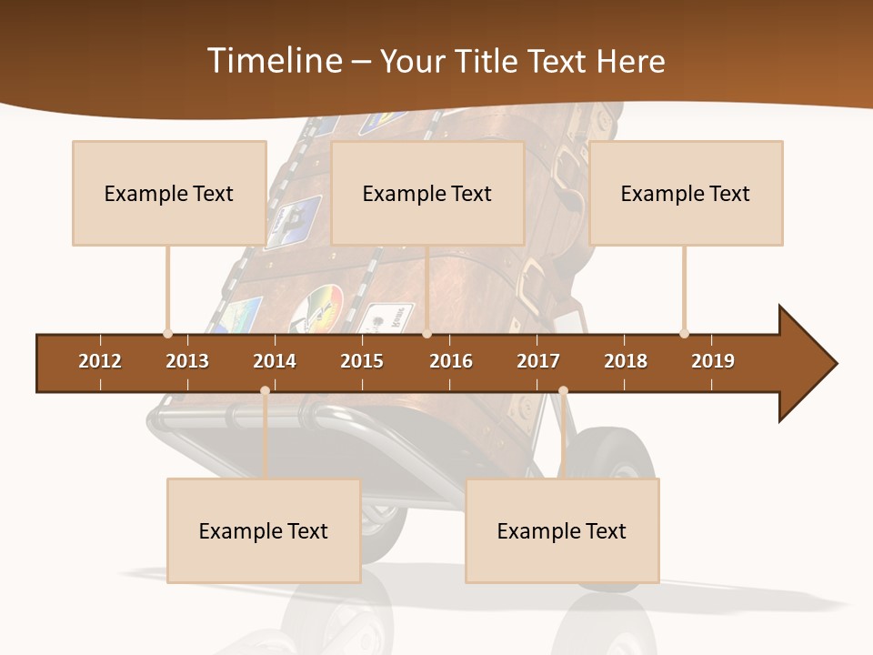 Traveler Rendered Bag PowerPoint Template