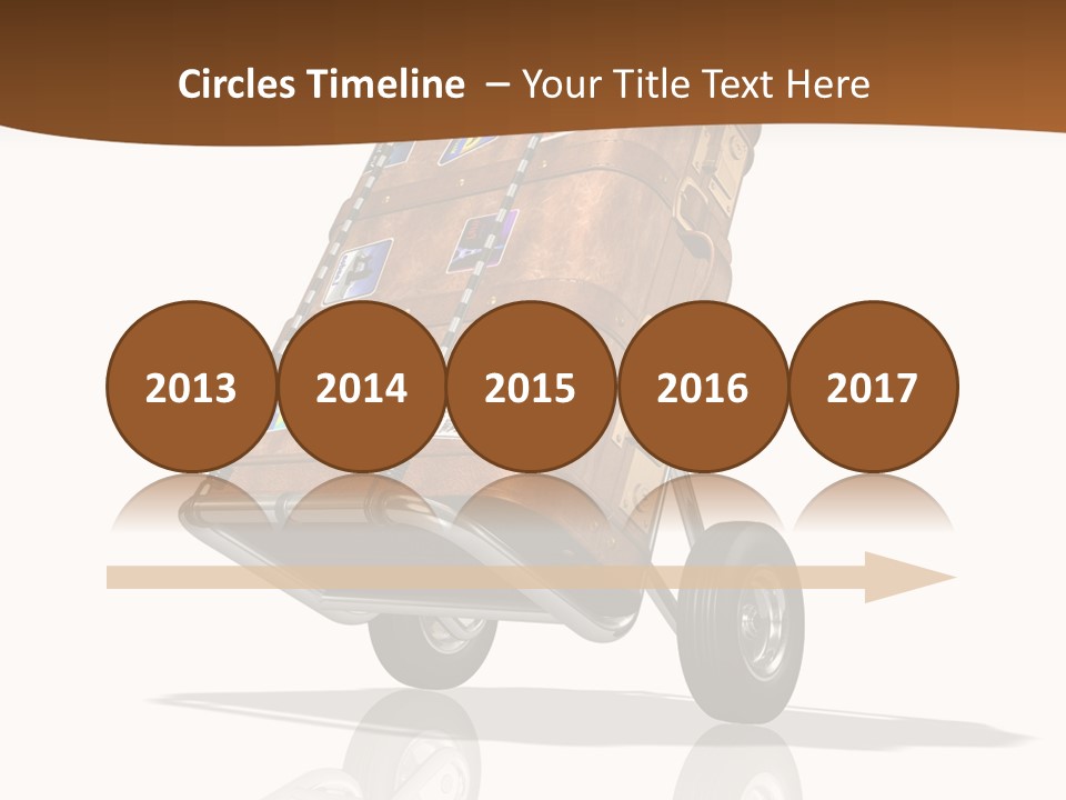 Traveler Rendered Bag PowerPoint Template