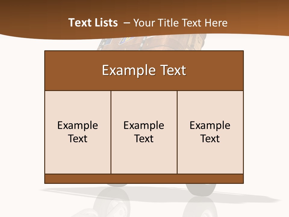 Traveler Rendered Bag PowerPoint Template