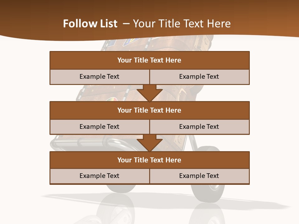 Traveler Rendered Bag PowerPoint Template
