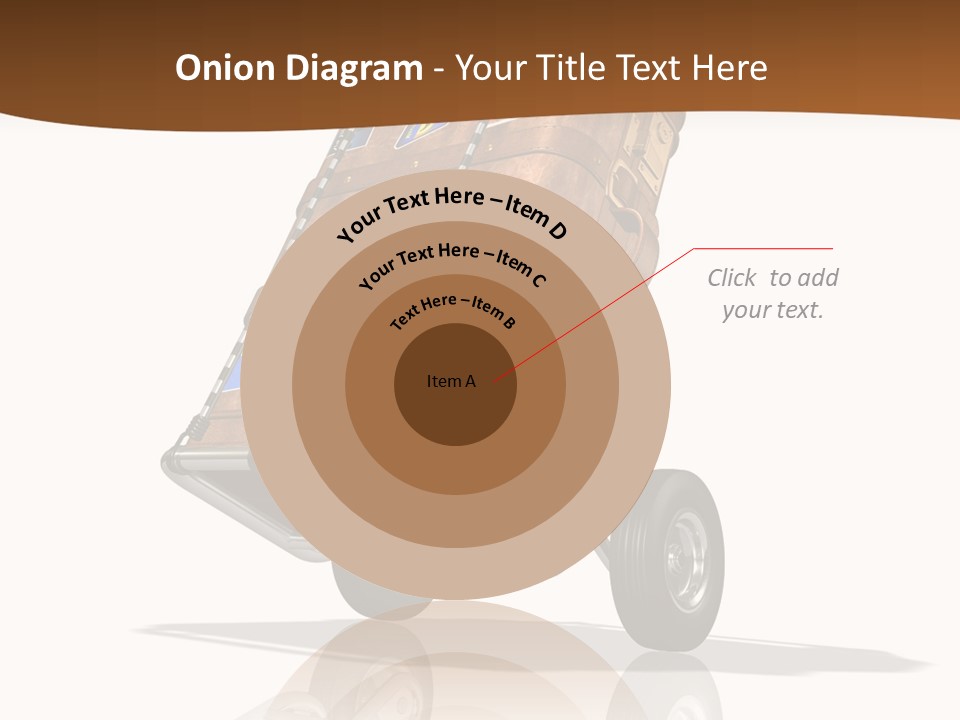 Traveler Rendered Bag PowerPoint Template