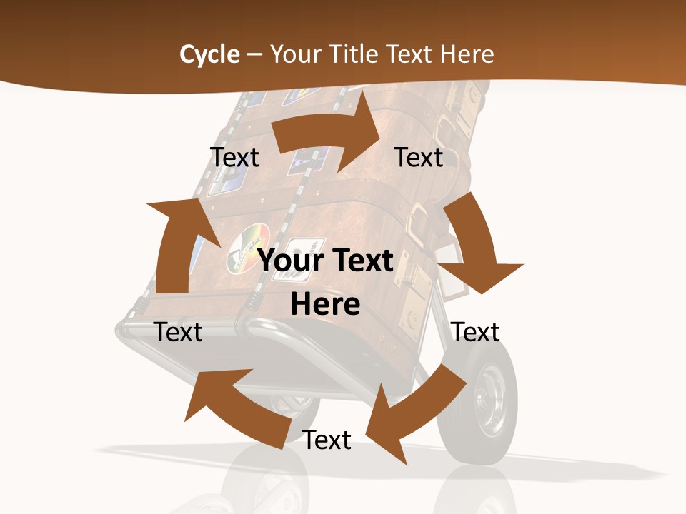 Traveler Rendered Bag PowerPoint Template