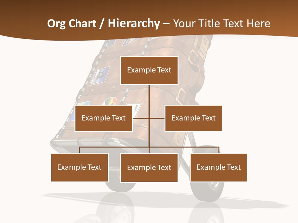 Traveler Rendered Bag PowerPoint Template