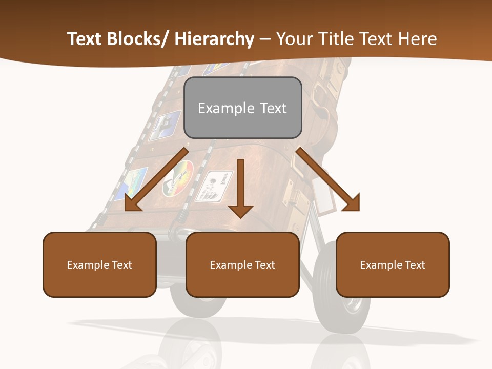 Traveler Rendered Bag PowerPoint Template