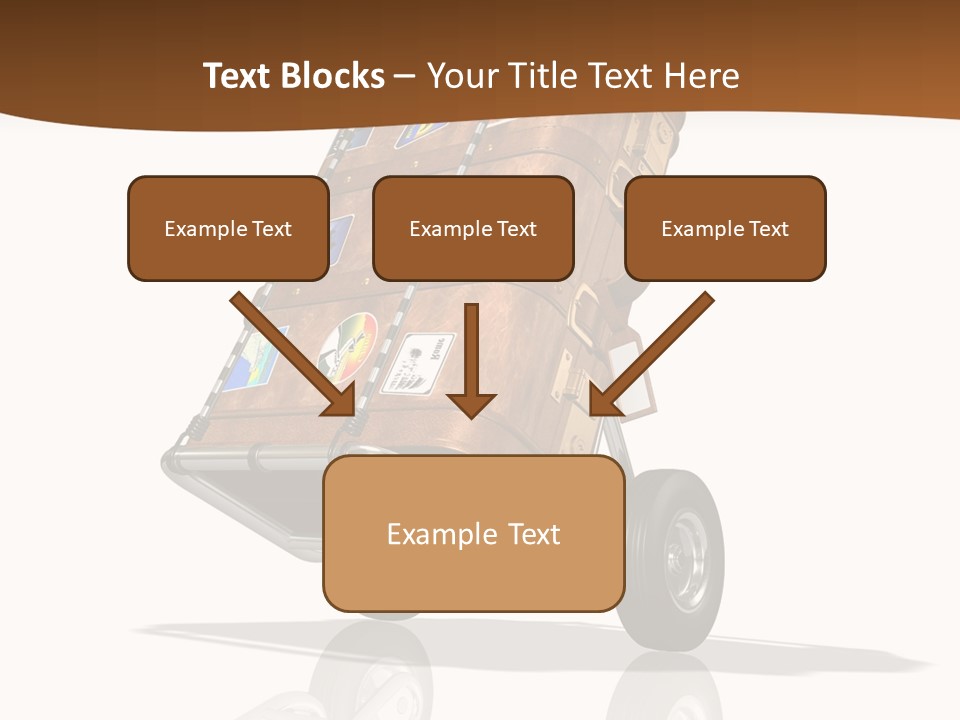 Traveler Rendered Bag PowerPoint Template