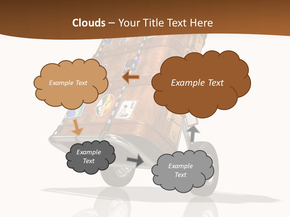 Traveler Rendered Bag PowerPoint Template