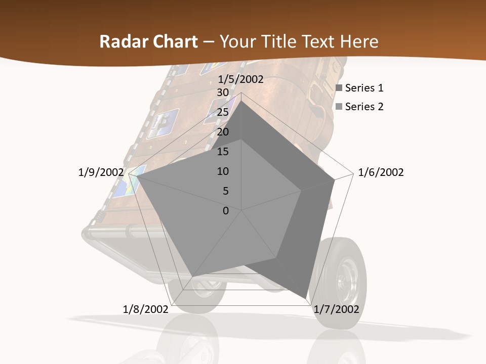 Traveler Rendered Bag PowerPoint Template