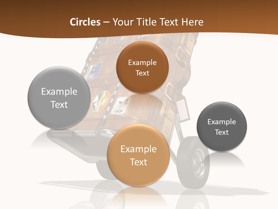 Traveler Rendered Bag PowerPoint Template