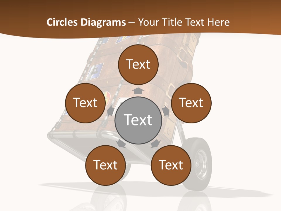 Traveler Rendered Bag PowerPoint Template