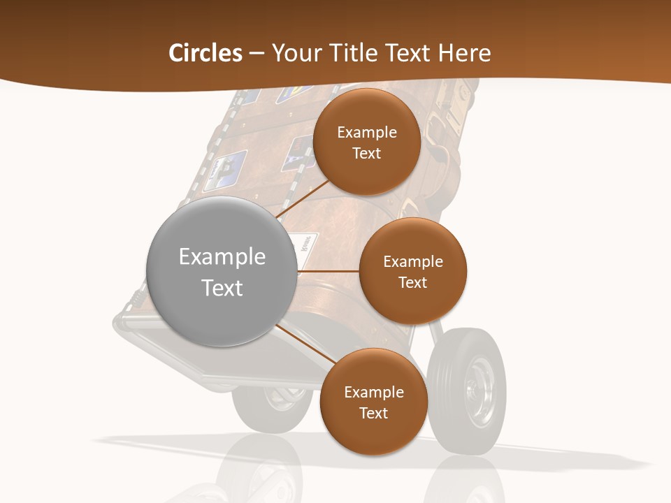 Traveler Rendered Bag PowerPoint Template